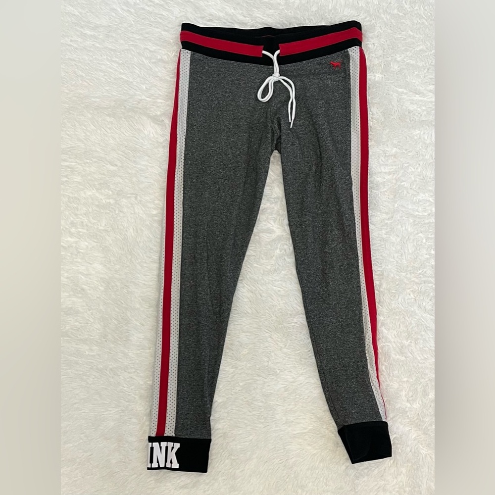 Victoria's Secret PINK Campus Jogger Leggings with side mesh stripes